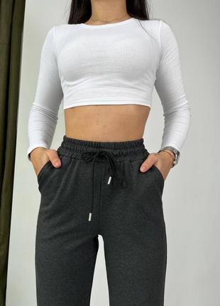 Женские брюки джоггеры в спортивном стиле серый цвет 42-44, 46-48, 50-528 фото