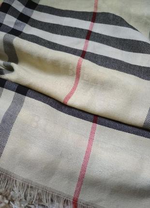 Шикарный кашемировый шарф палантин, burberry,6 фото