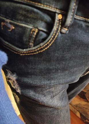 Темно синие джинсы скинни stradivarius3 фото