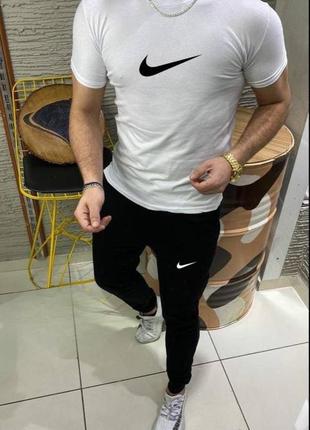 Мужской спортивный костюм nike футболка + штаны5 фото