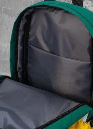 Рюкзак слінг famk зелений/жовтий5 фото