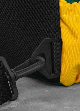 Рюкзак слінг famk зелений/жовтий7 фото