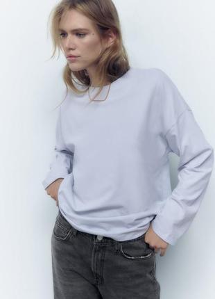 Лонгслив, джемпер, кофта, базовый, зара, zara