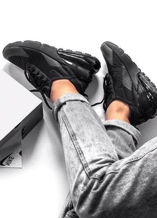 Кроссовки nike air max 270 black женские кроссовки найк аир макс 2703 фото