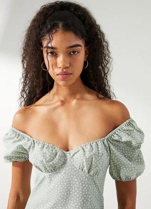 Стильне плаття з пишними рукавами h&m xs/s2 фото