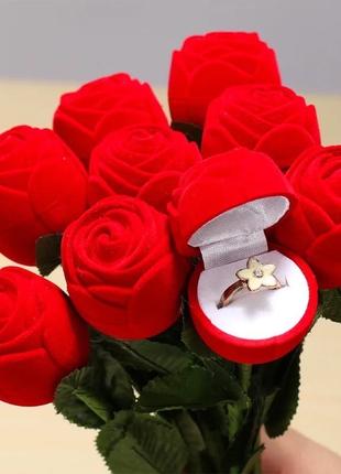 Роза коробочка для для кольца