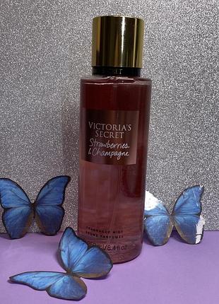Тестер парфюмированный спрей для тела victoria’s secret secret strawberries &amp; champagne