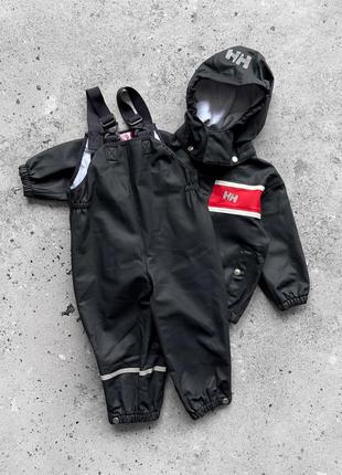 Helly hanses kids rain set дитячий костюм, куртка + штани, захист від дощу