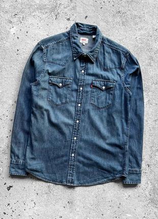 Levi’s men’s long sleeve button shirt сорочка на довгий рукав