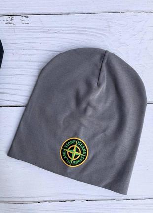 Шапка з логотипом stone island2 фото