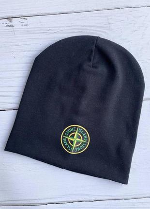 Шапка з логотипом stone island3 фото