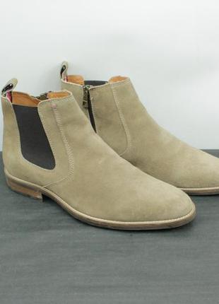 Стильні замшеві черевики челсі tommy hilfiger essential suede chelsea boot1 фото