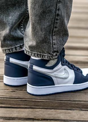 Кросівки air jordan retro 1 cojp mid night navy2 фото