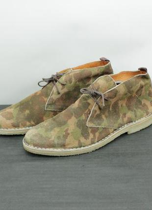 Замшевые дезерты samsoe &amp; samsoe wakayama camo suede desert shoes