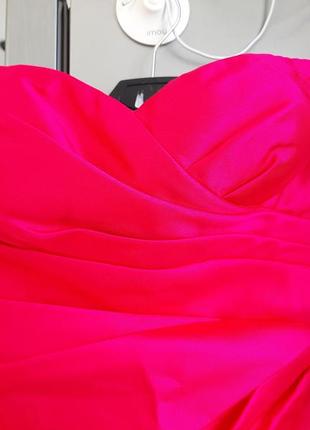 Коктейльное платье adrianna papell р. us 6 eur 38 розовое цвет в стиле барби barbie2 фото