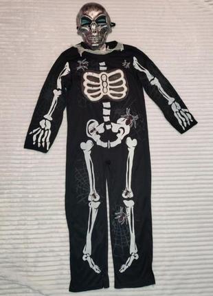 Костюм скелет з маскою2 фото