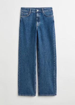 Прямые синие джинсы h&m1 фото