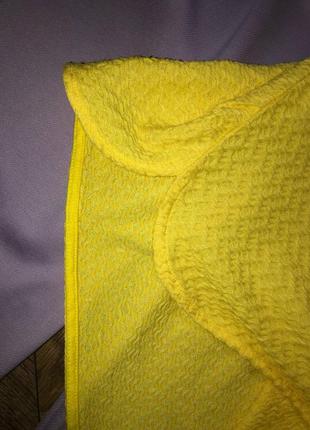 Яркая желтая удлиненная кофта лонгслив fransa xl4 фото
