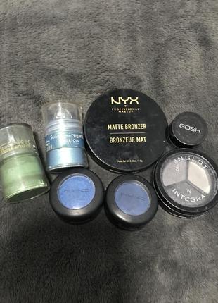 Косметика лот. mac, nyx, inglot, gosh