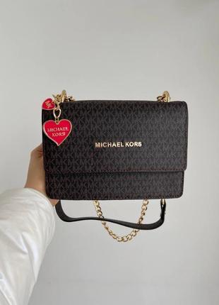 Сумочка в стиле michael kors / mk brown / привлекательная сумочка6 фото