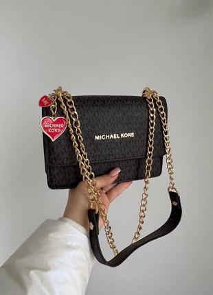 Сумочка в стилі michael kors / mk brown / приваблива сумочка