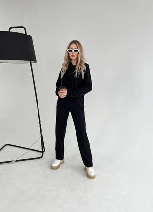 Женский спортивный костюм, прогулочный на весну черный серый синий коричневый