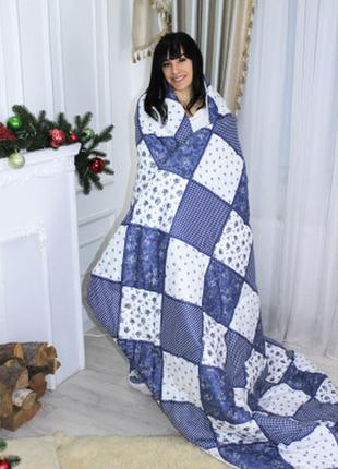 Одеяло mirson набор шерстяной зима №3704 print line sequoia (одеяло + средняя подушка) 220х240+50х707 фото
