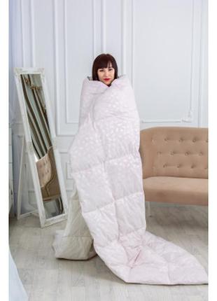 Одеяло mirson набор пуховый №2116 bio-pink зима 90% пух одеяло 155х215 + подушка 50х70 упругая (2200003023473)6 фото
