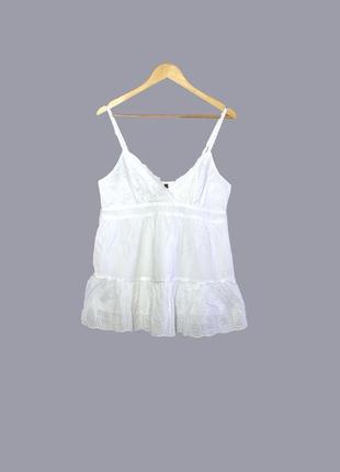 Романтична майка-топ з перфорацією бавовна