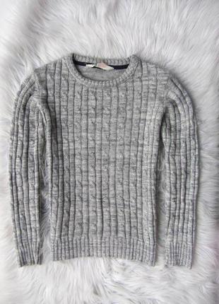 Теплая вязаная тепла в'язана кофта светр свитер джемпер толстовка h&m