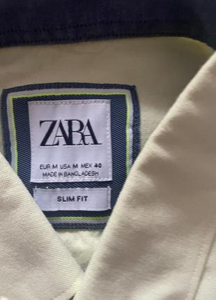 Рубашка zara, размер m-40, slim fit, состояние идеально2 фото