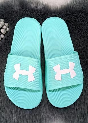 Жіночі пляжні шльопанці сланці пінкові м'ятні гіпаніс4 фото