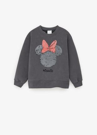 Кофта свитер джемпер толстовка минни маус minnie mouse disney zara