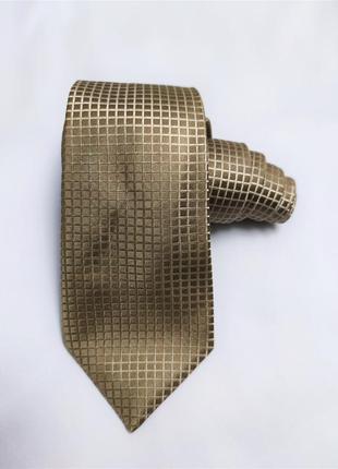 Trussardi шелковый галстук клетка /7665/