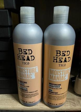 Увлажняющий шампунь или кондиционер для волос tigi bed head moisture maniac moisturizing