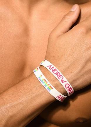 Браслет pride love от andrew christian из силикона