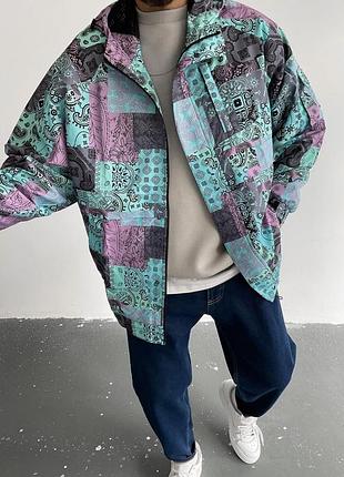 Оверсайз дождевик paisley 3