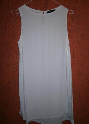 Элегантная блуза   длинная без рукавов, с разрезами вискоза2 фото