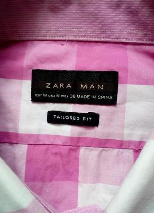 Клетчатая рубашка zara man3 фото