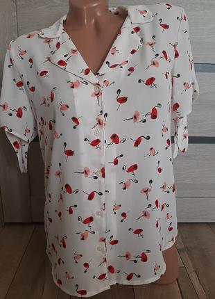 Рубашка блуза next фламинго