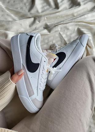 Кросівки nike blazer low '77 / женские кроссовки найк блейзер кожаные демисезонные