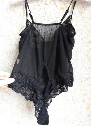 Черное боди женское кружевное эротическое белье сетка прозрачное черное сексуальное стильное9 фото