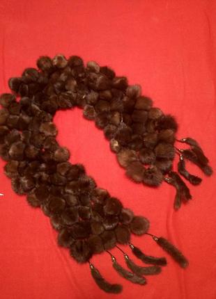 Шарф из меха норки