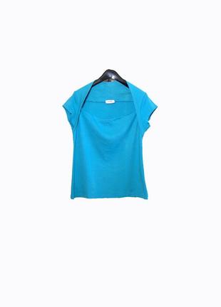 Стильна футболка/болеро-майка блакитна