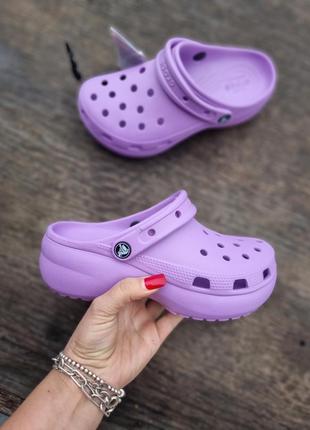 Сабо на платформе crocs classic platform1 фото