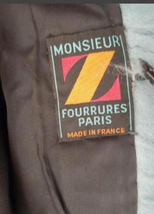 Шуба натуральная бренда monsieur z paris р. xs-.s, нюанс6 фото