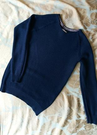 🍀 свитер реглан удлиненный с интересным вязаным узором кэжуал
