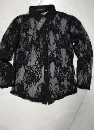 Блузка сорочка гіпюр мереживо кружево incerun