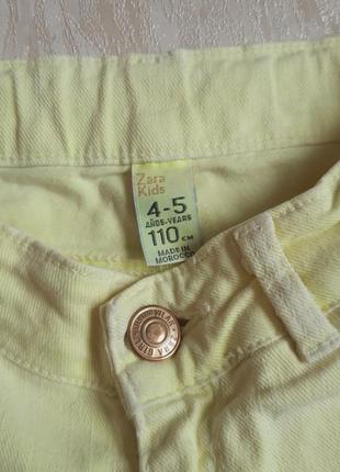 Шорты zara 4-5 лет 110-116 3