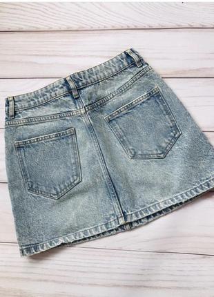 Котонова джинсова юбка